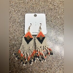 Beaded Fringe Earrings